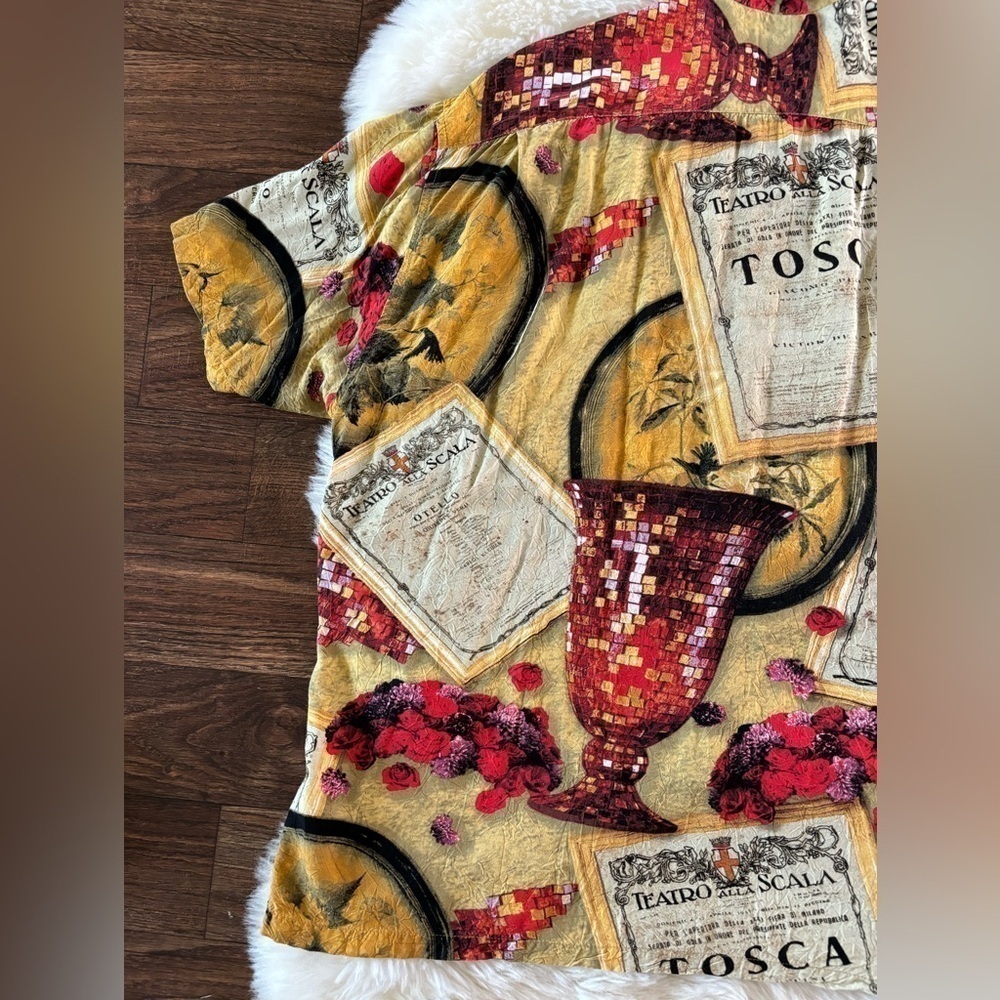 Vintage Jams World Opera Tosca Hawaiian Shirt Large Men - Picture 12 of 15